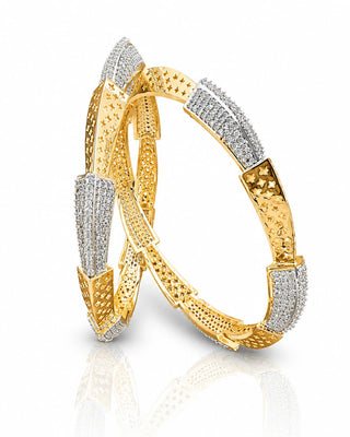 Premium Light Weight Fine Finish Ganga Jamuna Bangle Set – Xiti