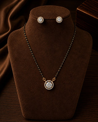 Dhara Elegant AD Stone Mangalsutra Set