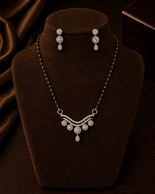 Nila Elegant AD Stone Mangalsutra Set