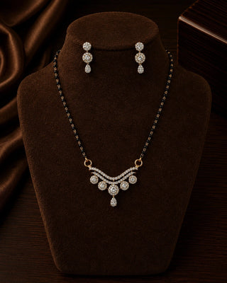 Nila Elegant AD Stone Mangalsutra Set - AD MANGALSUTRA | Zevarly (Image 1)