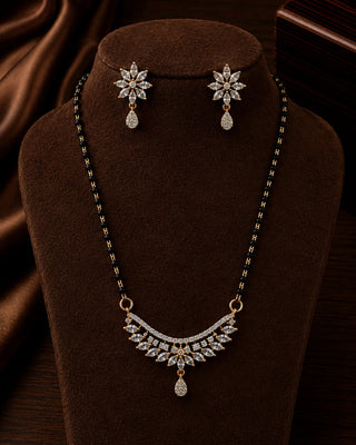 Ganika Elegant AD Stone Mangalsutra Set