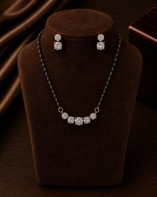Tiloma Elegant AD Stone Mangalsutra Set