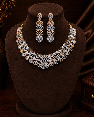 Heavy Wedding wear Gold Plated Necklace Set – Bahula