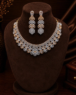 Heavy Wedding wear Gold Plated Necklace Set – Bahula