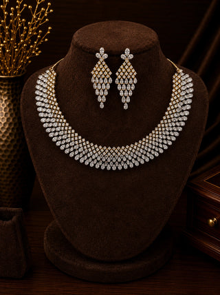Heavy Designer Gold Plated Necklace Set – Anushri