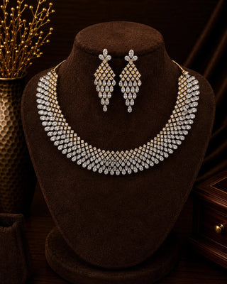 Heavy Designer Gold Plated Necklace Set – Anushri