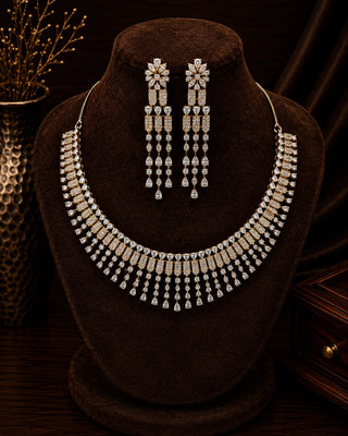 Partywear Heavy Mehendi Plated Necklace Set – Keyuri