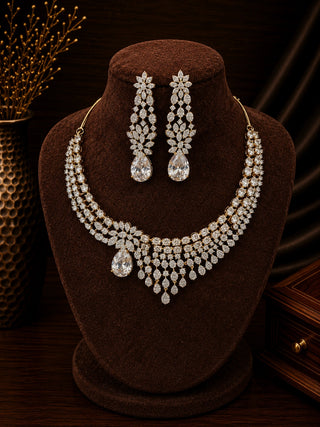 Partwear Gold Plated Necklace Set – Devki