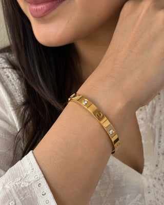 Classic Openable Stone DemiFine Bracelet - Katree