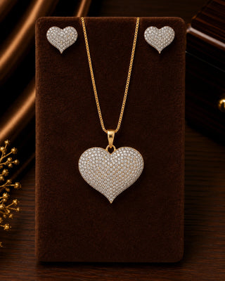 Modern Elegance Silver Pendant Set - Sonnet