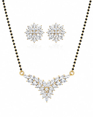 Charu Elegant AD Stone Mangalsutra Set