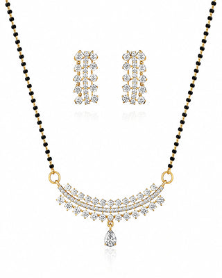 Tarla Elegant AD Stone Mangalsutra Set