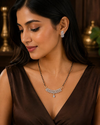 Tarla Elegant AD Stone Mangalsutra Set