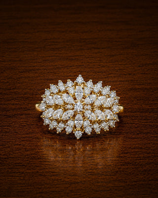 Sparkling Dual Tone Daily Wear Adjustable Ring - Vanya
