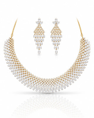 Heavy Designer Gold Plated Necklace Set – Anushri