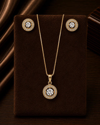 Crystal Drippings Pendant Set - Jiyati