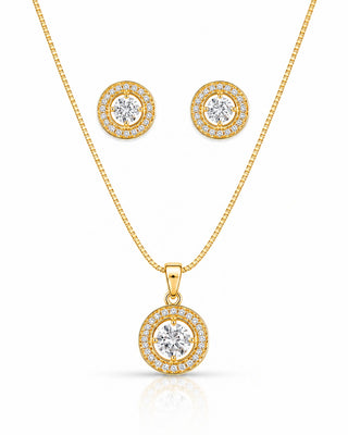 Crystal Drippings Pendant Set - Jiyati