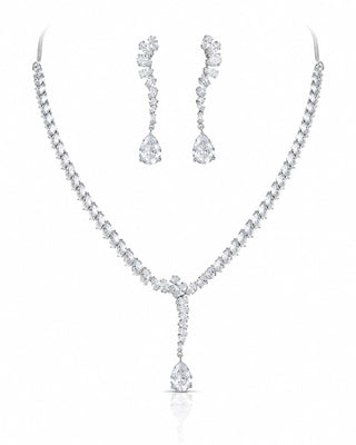 Ethnic Traditional Silver Plated Necklace Set – Sabita