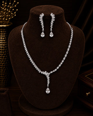 Ethnic Traditional Silver Plated Necklace Set – Sabita