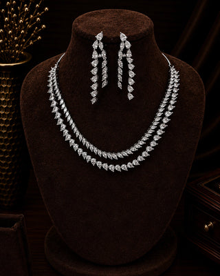 Ethnic Traditional Silver Plated Necklace Set – Stuti