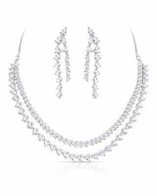 Ethnic Traditional Silver Plated Necklace Set – Stuti