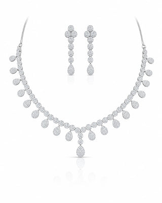 Ethnic Traditional Silver Plated Necklace Set – Shaivi