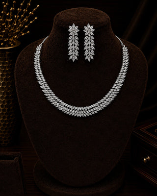 Ethnic Traditional Silver Plated Necklace Set – Neeva
