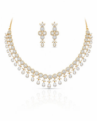 Gorgeous Partywear Gold Plated Neck Set – Jashwi