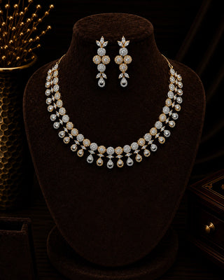 Gorgeous Partywear Gold Plated Neck Set – Jashwi