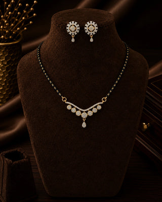 Tarasha Elegant AD Stone Mangalsutra Set