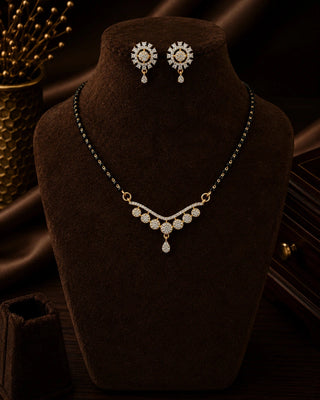 Tarasha Elegant AD Stone Mangalsutra Set