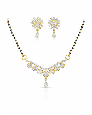 Tarasha Elegant AD Stone Mangalsutra Set