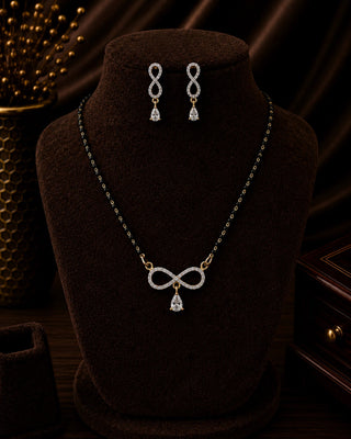 Divija Elegant AD Stone Mangalsutra Set