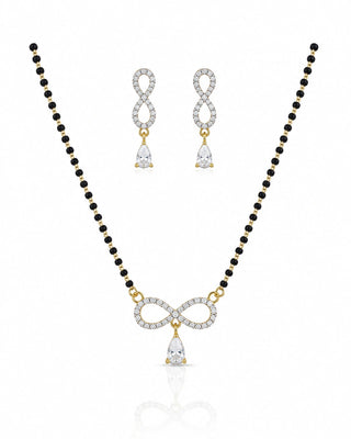 Divija Elegant AD Stone Mangalsutra Set