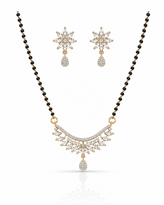 Ganika Elegant AD Stone Mangalsutra Set