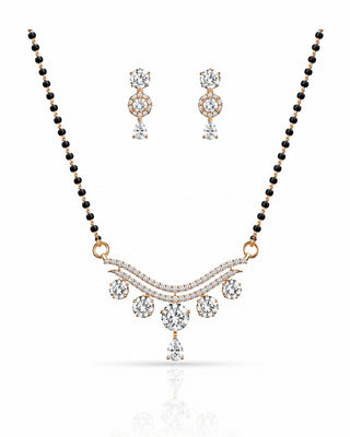 Nila Elegant AD Stone Mangalsutra Set