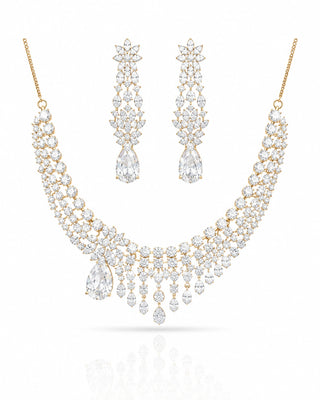 Partwear Gold Plated Necklace Set – Devki