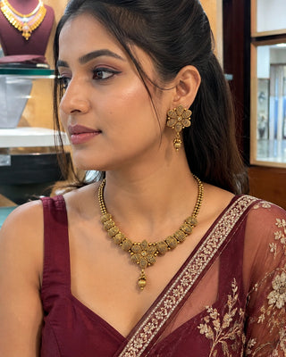 Majestic Temple Enchanted Necklace Set- Sokanya