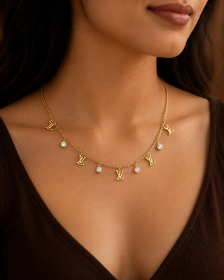 LY with Signity Stone Chain Neckpiece - Masaba