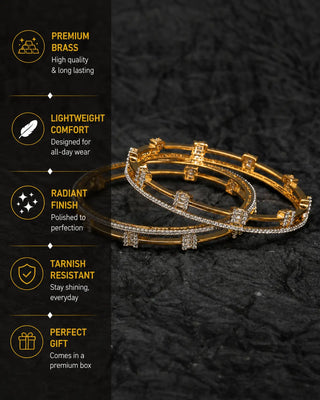 Boutique Trendy AD Bangles - Arushi