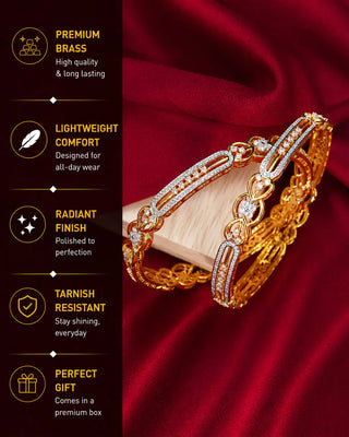 Enchanted Ganga Jamuna Ad Bangles - Vanshika