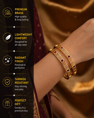 Zevarly Vartika AD Bangles