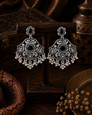 Ornate Silver Pearl Chandelier Earrings - Forum
