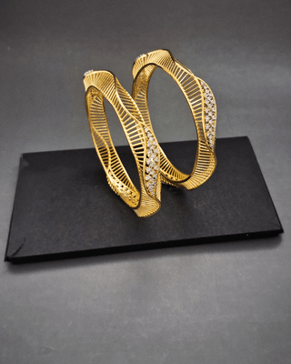 Chetna AD Bangles - AD Bangles | Side Angle View | Buy Online India | Zevarly