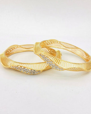 Chetna AD Bangles - AD Bangles | Side Angle View | Buy Online India | Zevarly