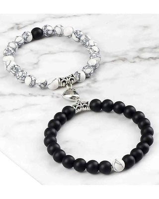 Combo Bracelet For Couples - AD Bracelet | Model Wearing View | Buy Online India | Zevarly
