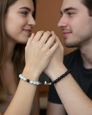 Combo Bracelet For Couples - AD Bracelet | Stone Detail View | Buy Online India | Zevarly