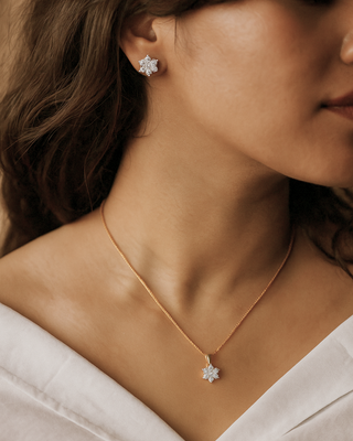 Divine Feather Pendant Set - AD Pendant Set | Main Product View | Buy Online India | Zevarly