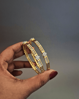 Divya AD Bangles - AD Bangles | Side Angle View | Buy Online India | Zevarly