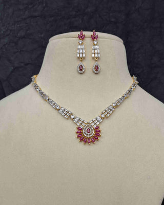 Drishti CZ Necklace Set Zoomed Image